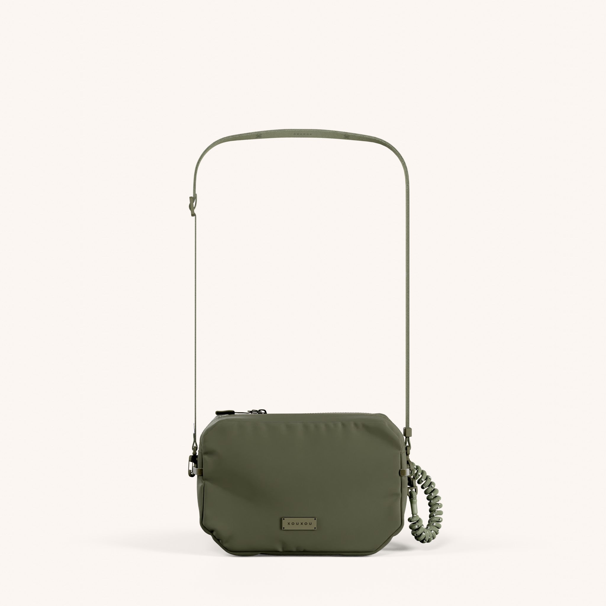 Crossbody Bag with Slim Lanyard in Moss - XOUXOU®