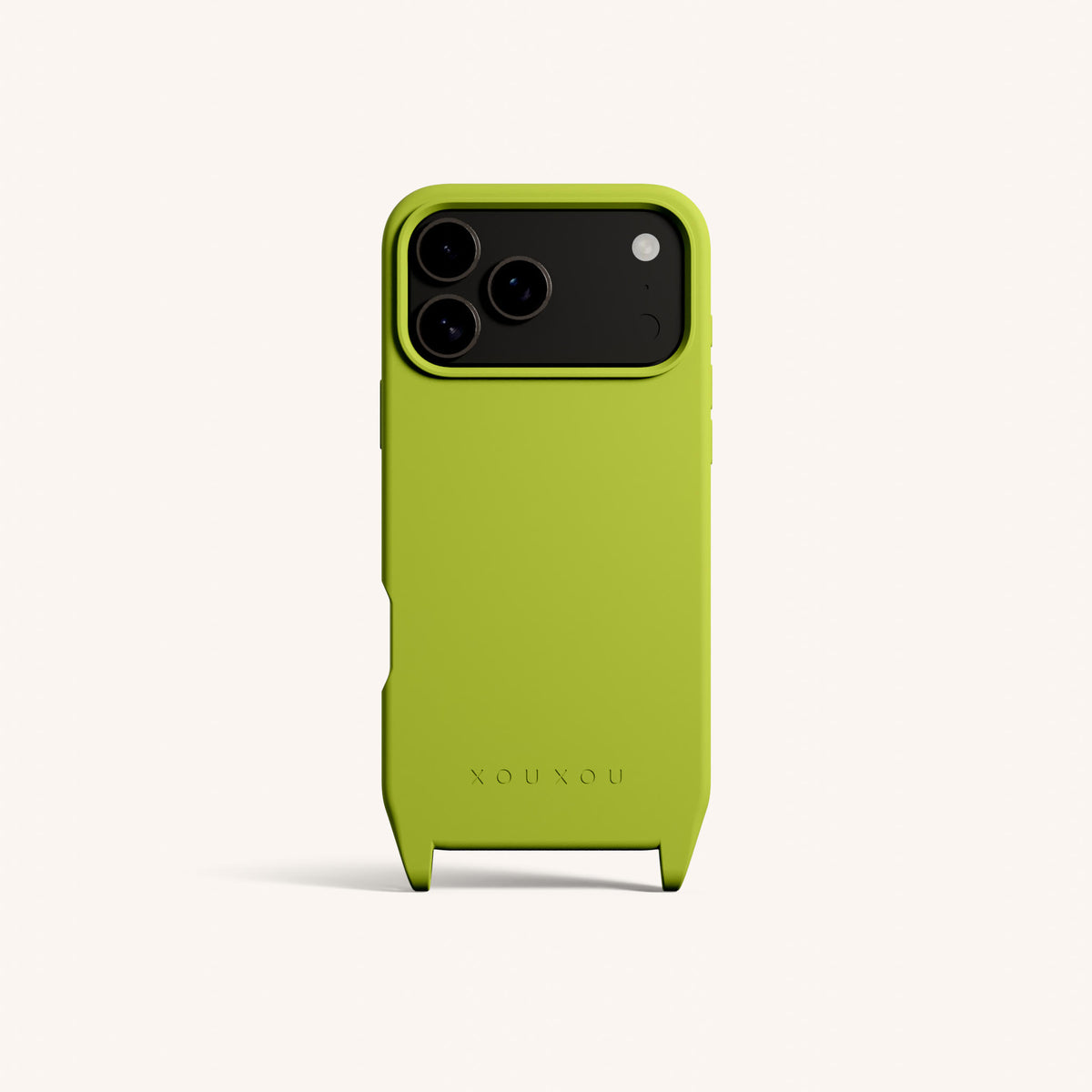 Phone Case with Eyelets for iPhone 17 Pro Max with MagSafe in Olive Total View | XOUXOU #phone model_iphone 17 pro max