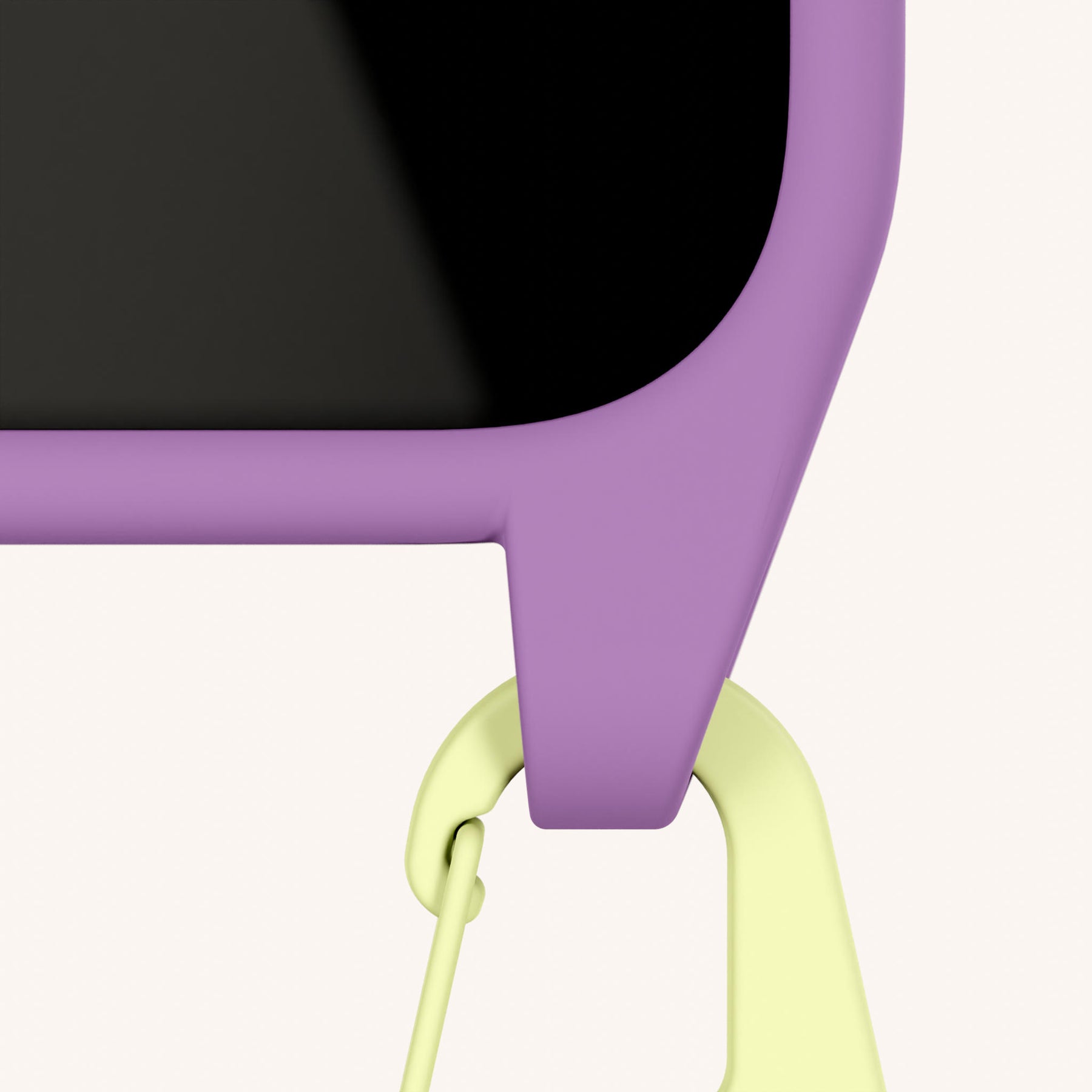 Phone Necklace with Carabiner Rope in Lavender + Spotted Y2K