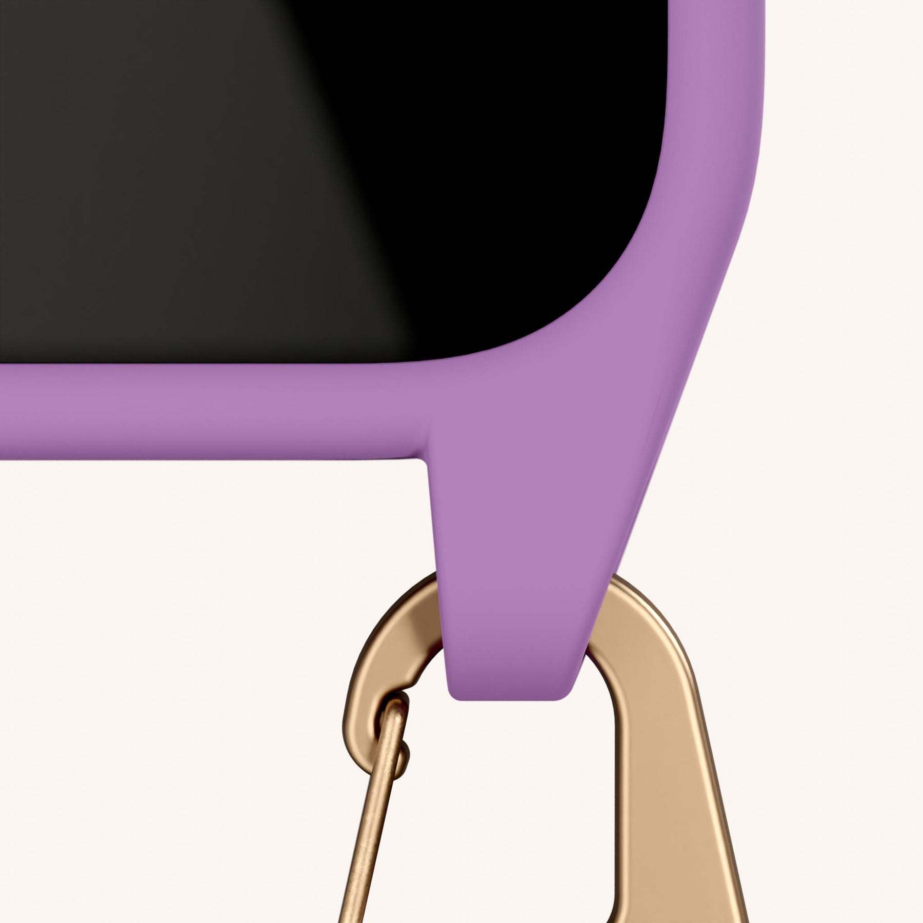 Phone Necklace with Carabiner Rope in Lavender + Vibrant Pastel