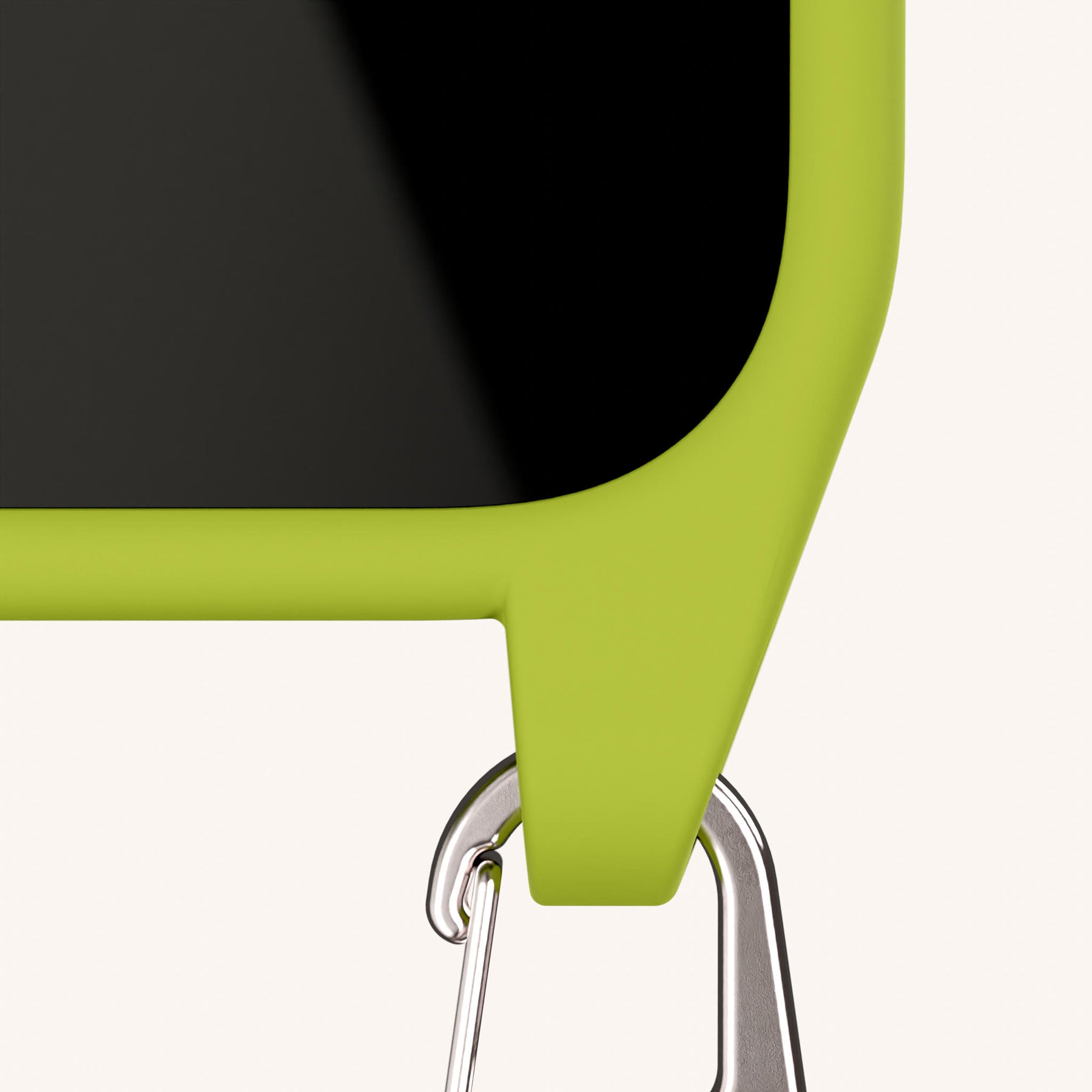 Phone Necklace with Slim Lanyard in Olive + Black