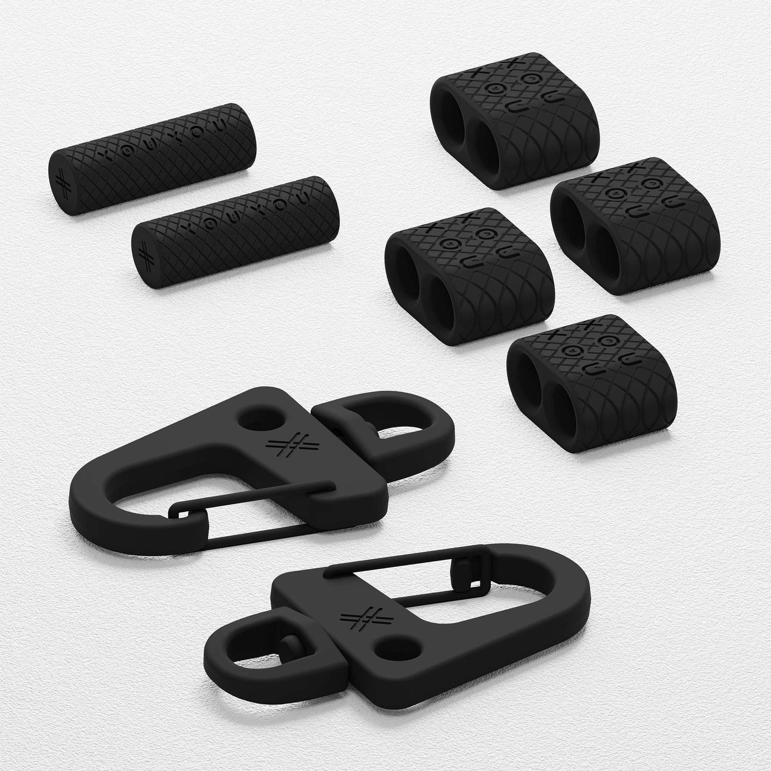 Black Carabiner Rope Metal Parts
