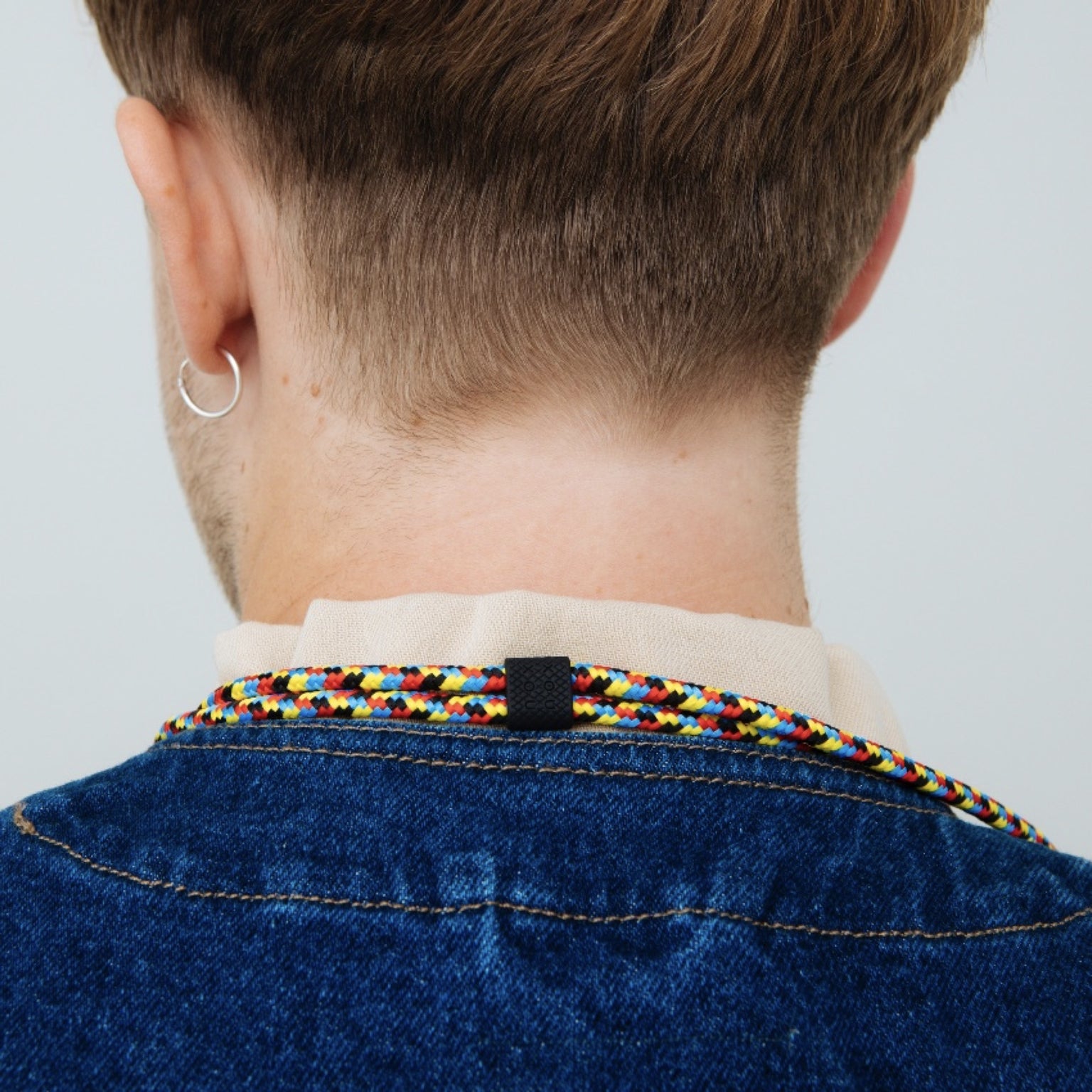 Black + Mondrian Phone Necklace