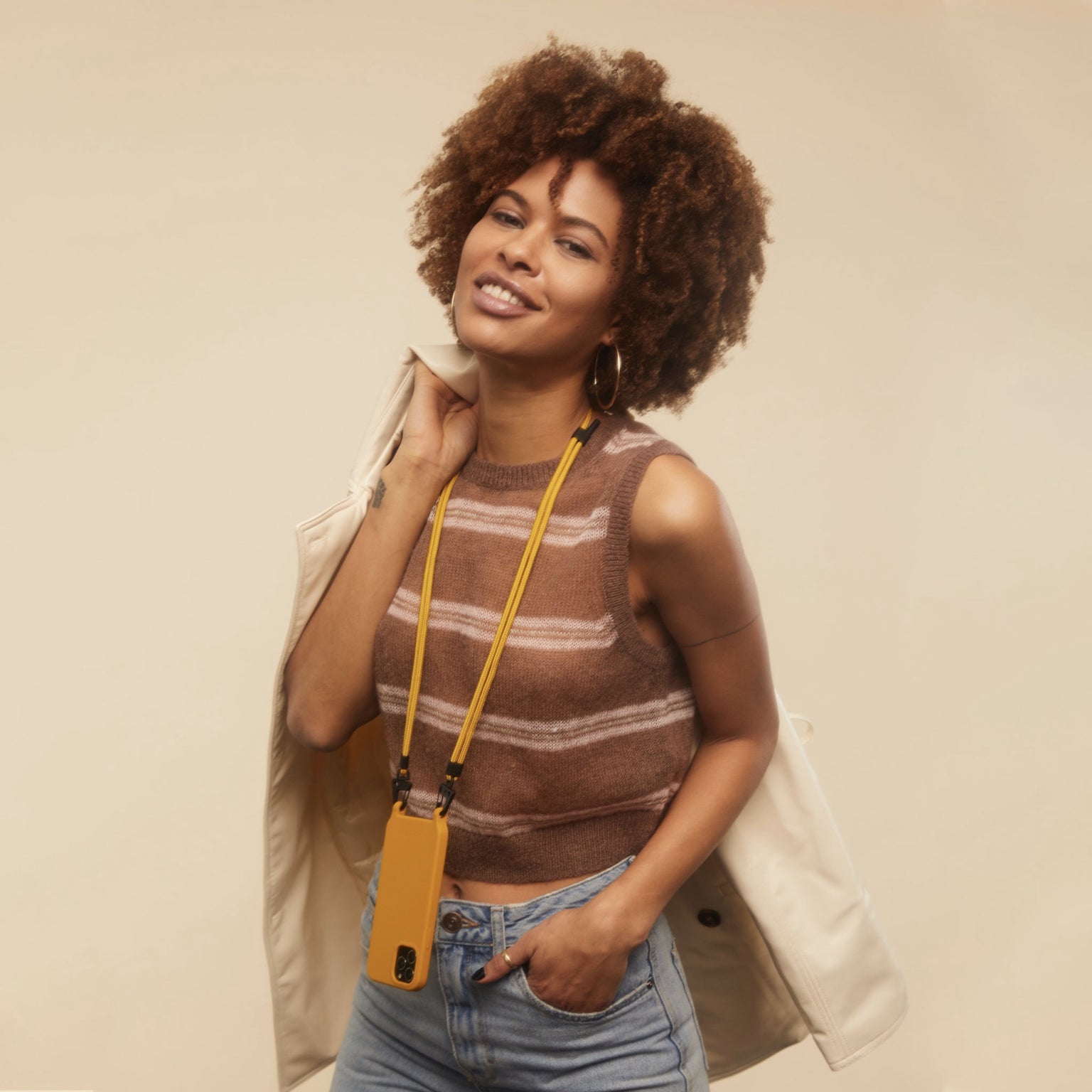 Caramel Phone Necklace