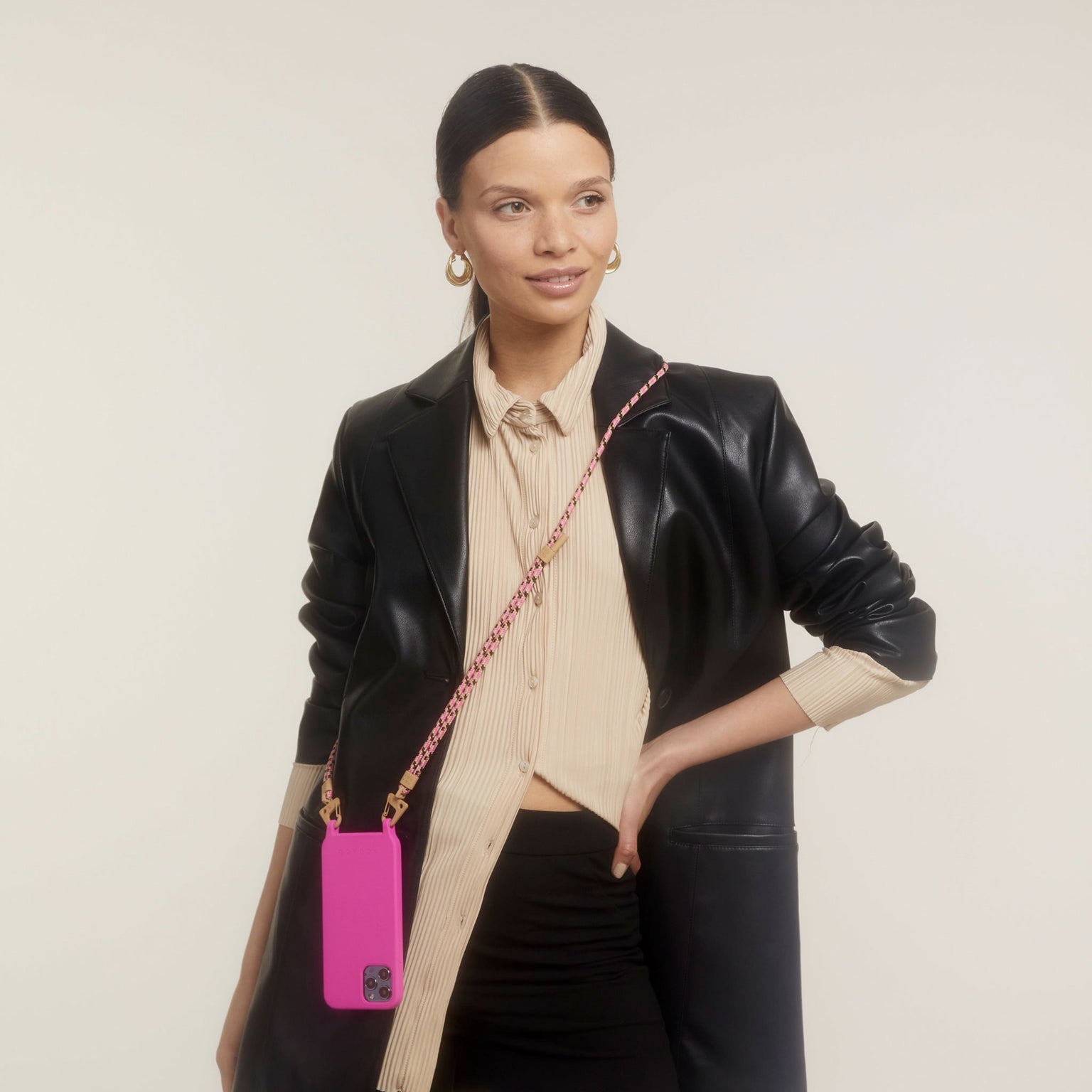 Power Pink Remix Phone Necklace