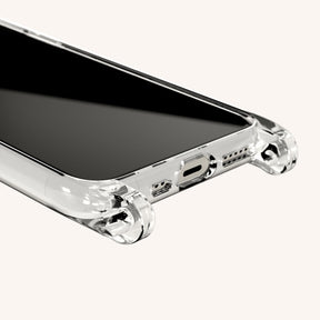 Phone Case with Eyelets in Clear