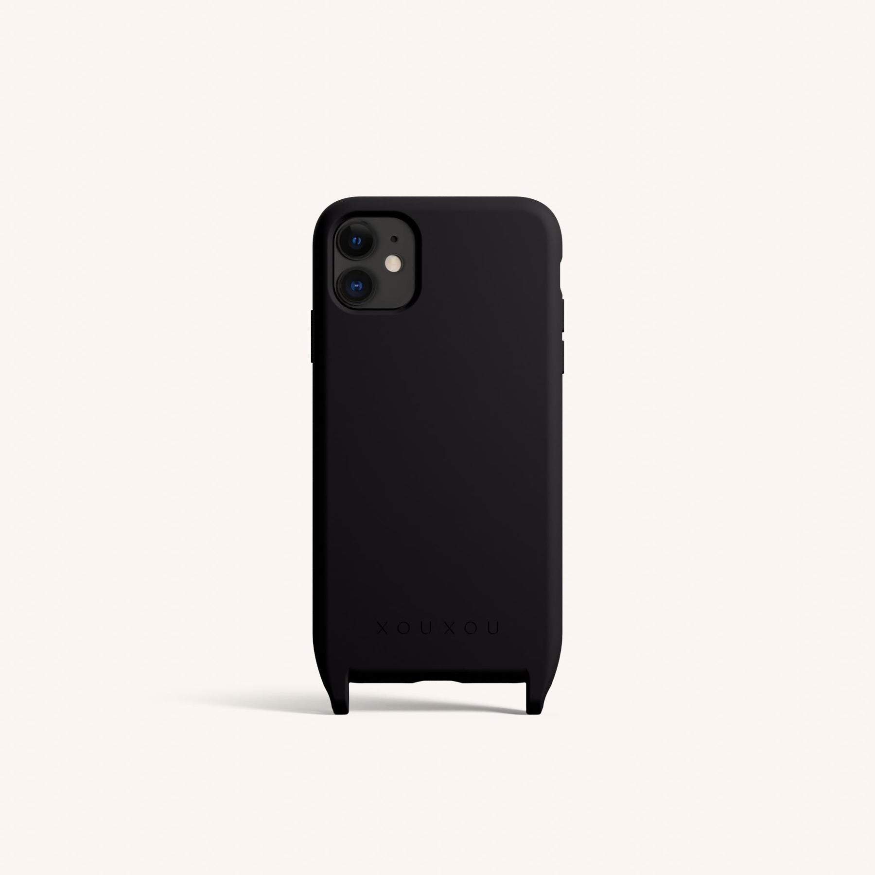 Phone Case with Eyelets in Black