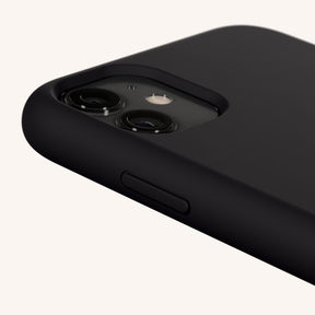 Phone Case with Eyelets in Black