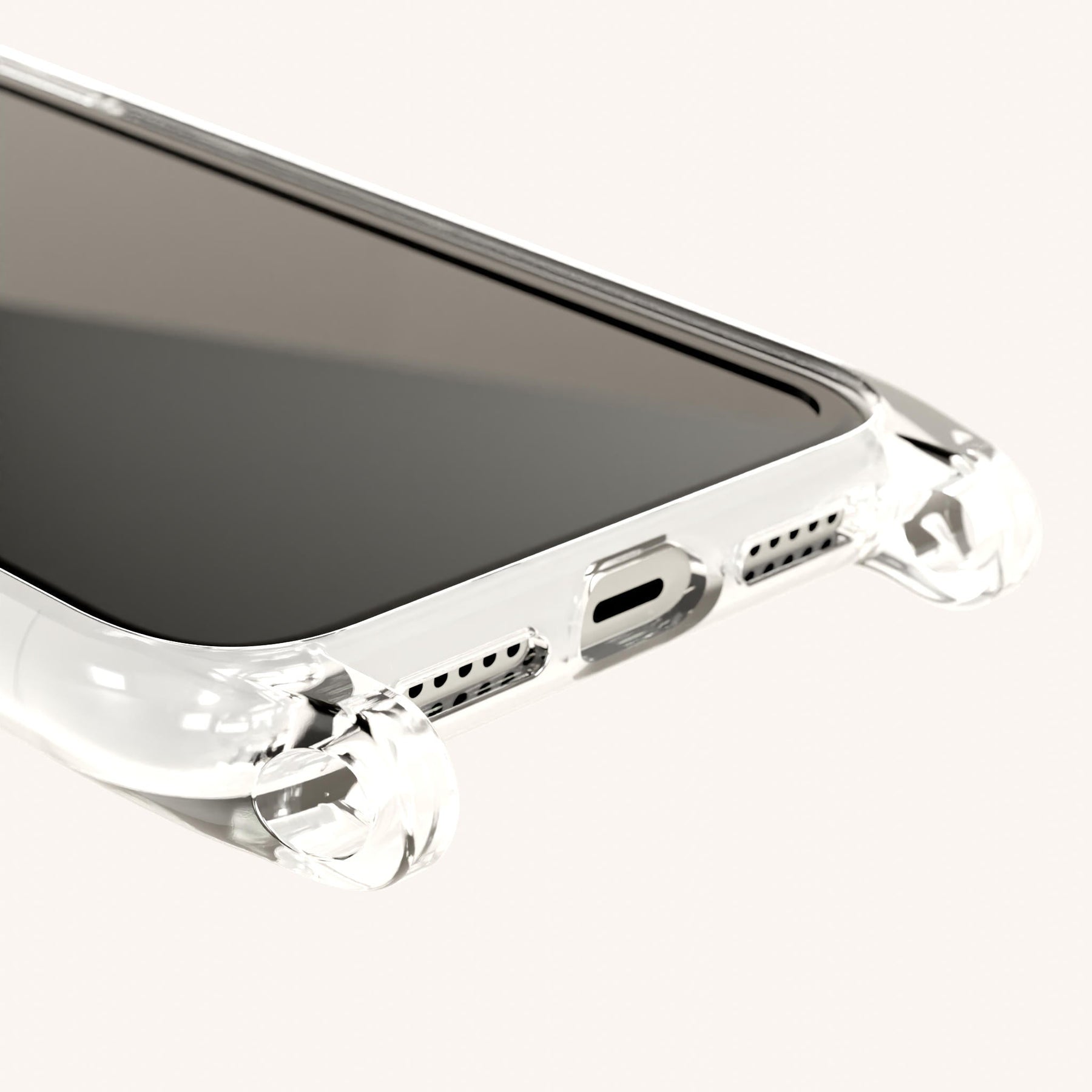 Phone Case with Eyelets in Clear