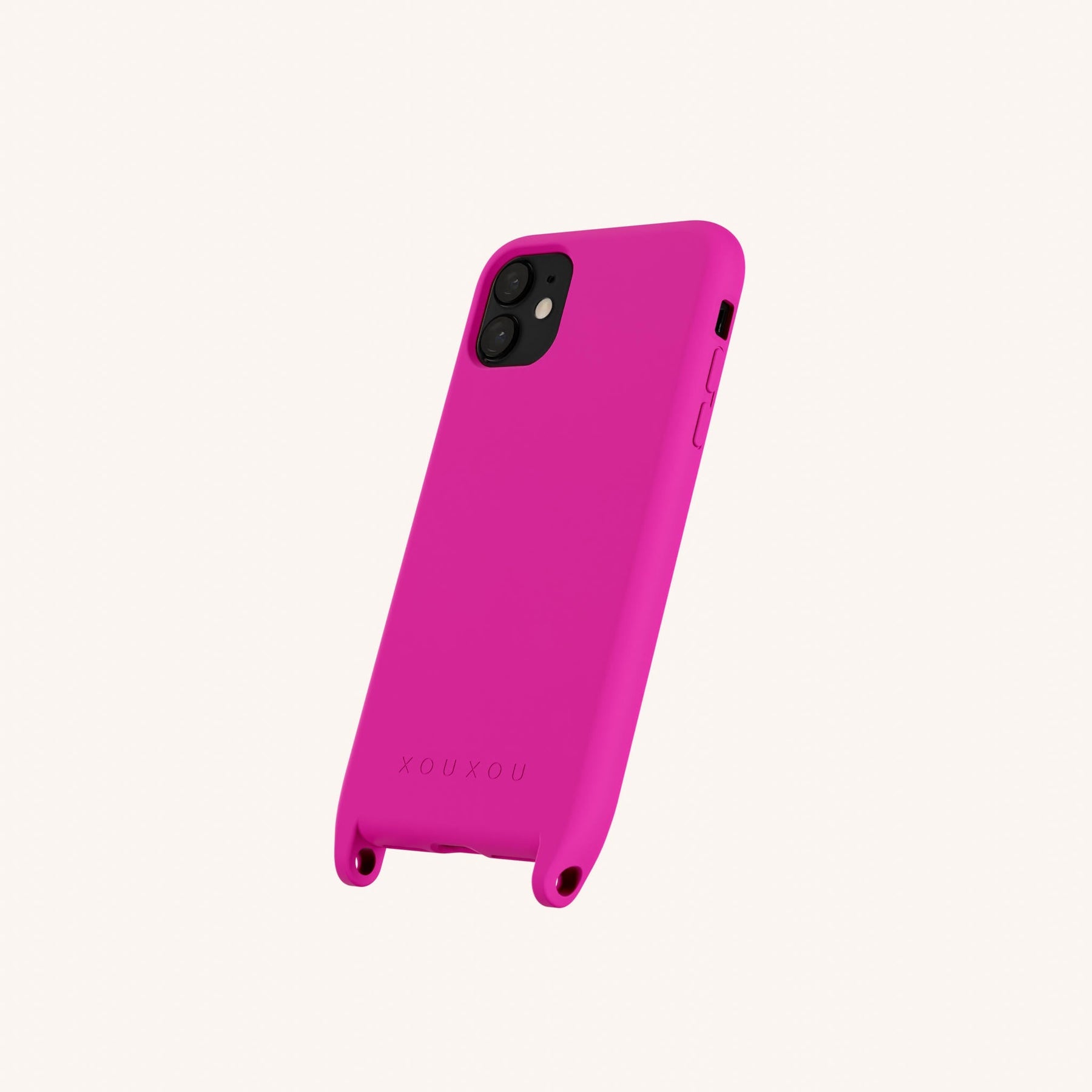 Phone Case with Eyelets in Power Pink