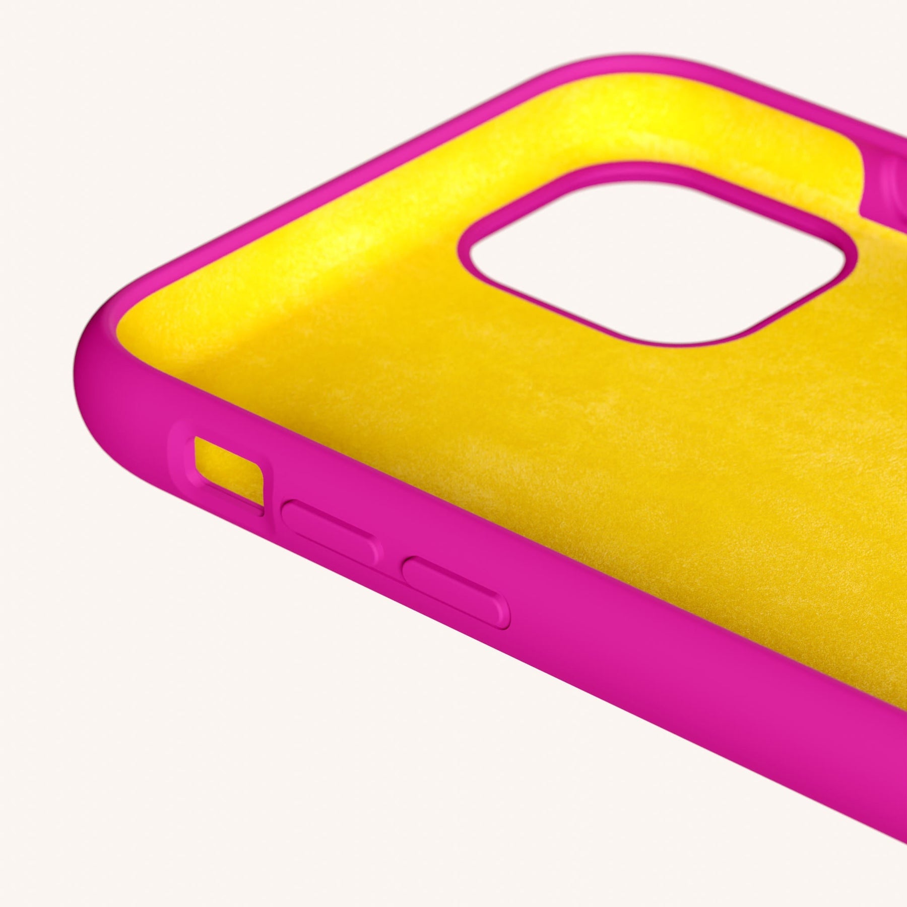 Phone Case with Eyelets in Power Pink