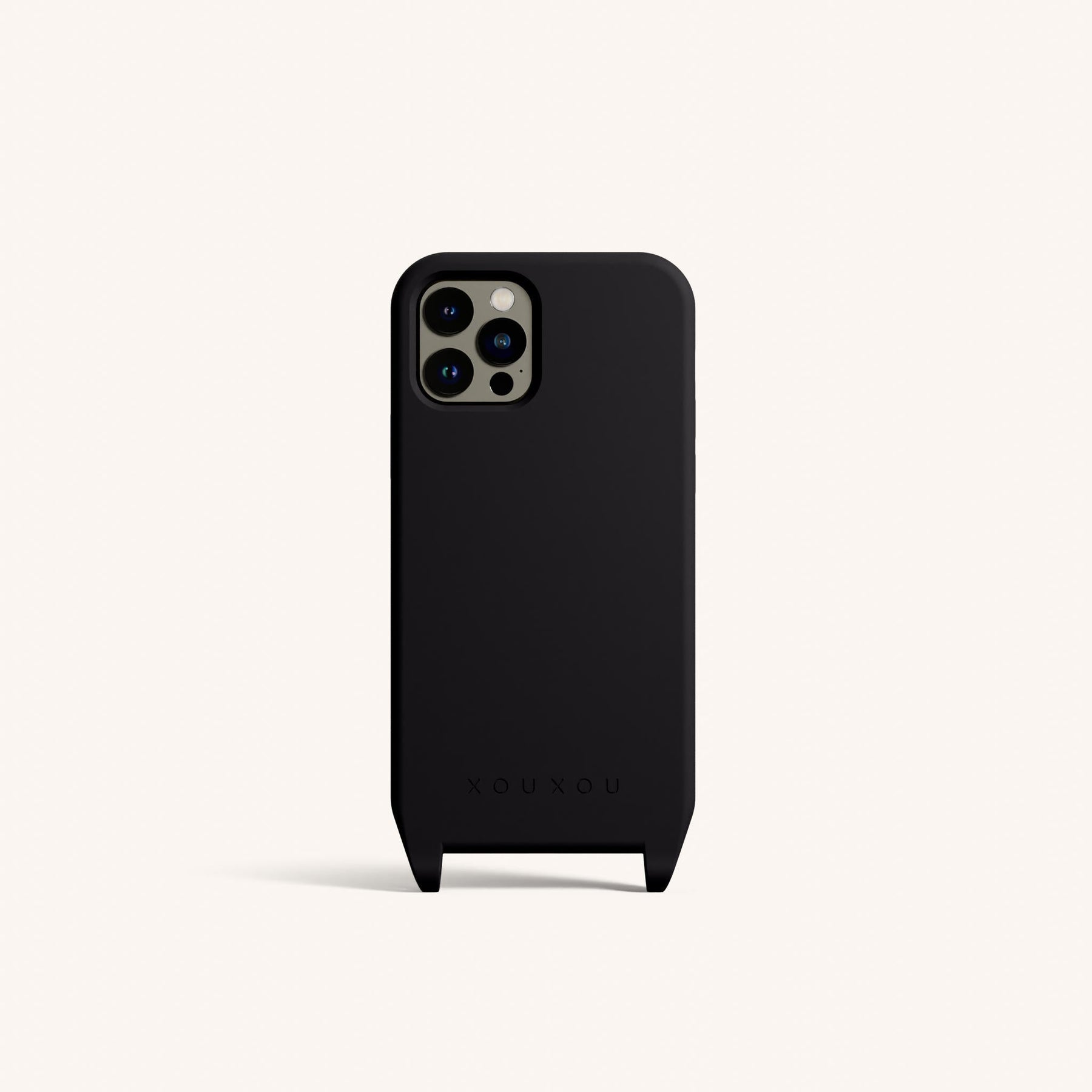 Phone Case with Eyelets in Black