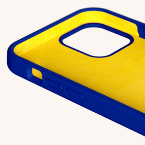 Phone Case with Eyelets in Blue