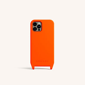 Phone Case with Eyelets in Neon Orange