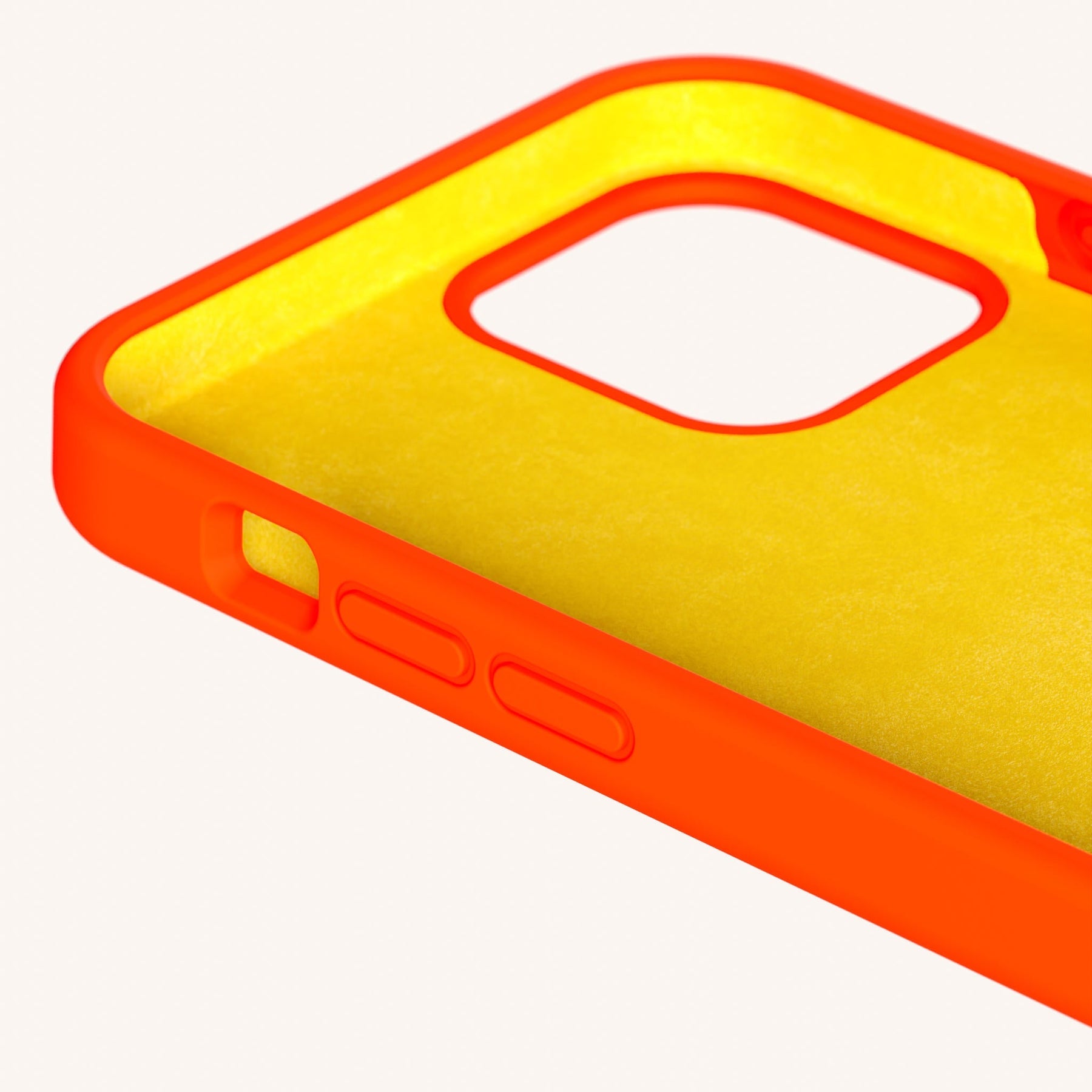 Phone Case with Eyelets in Neon Orange