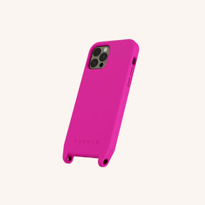 Phone Case with Eyelets in Power Pink