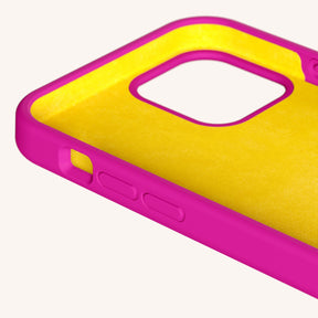 Phone Case with Eyelets in Power Pink