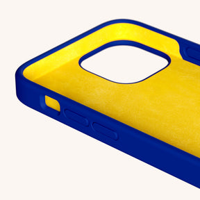 Phone Case with Eyelets in Blue