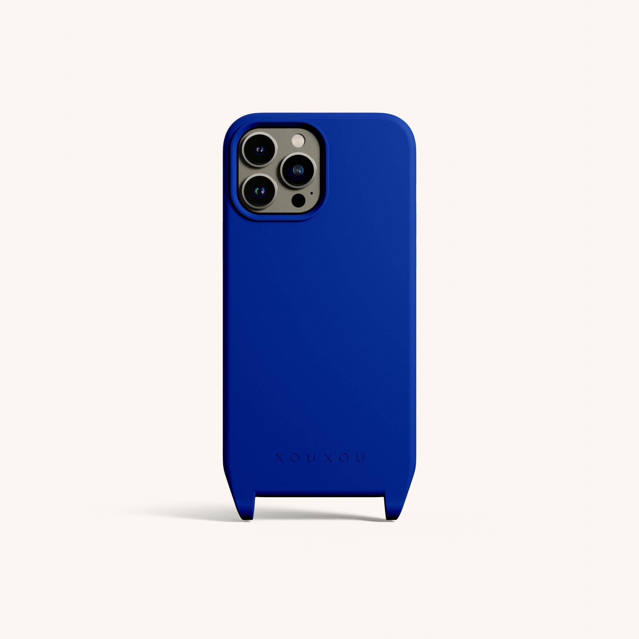 XOUXOU◆iphone16 Phone Case with Eyelets Phone Case with Eyelets in Blue - XOUXOU®