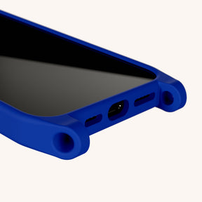 Phone Case with Eyelets in Blue