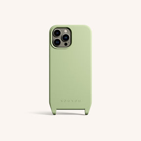 Phone Case with Eyelets in Light Olive