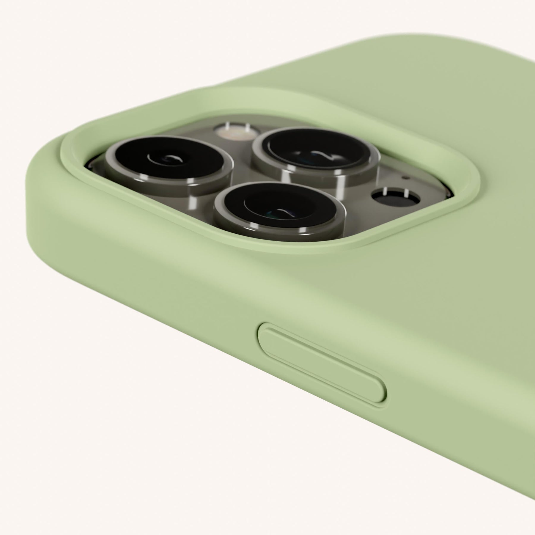 Phone Case with Eyelets in Light Olive