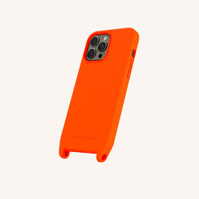 Phone Case with Eyelets in Neon Orange