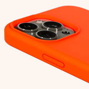 Phone Case with Eyelets in Neon Orange