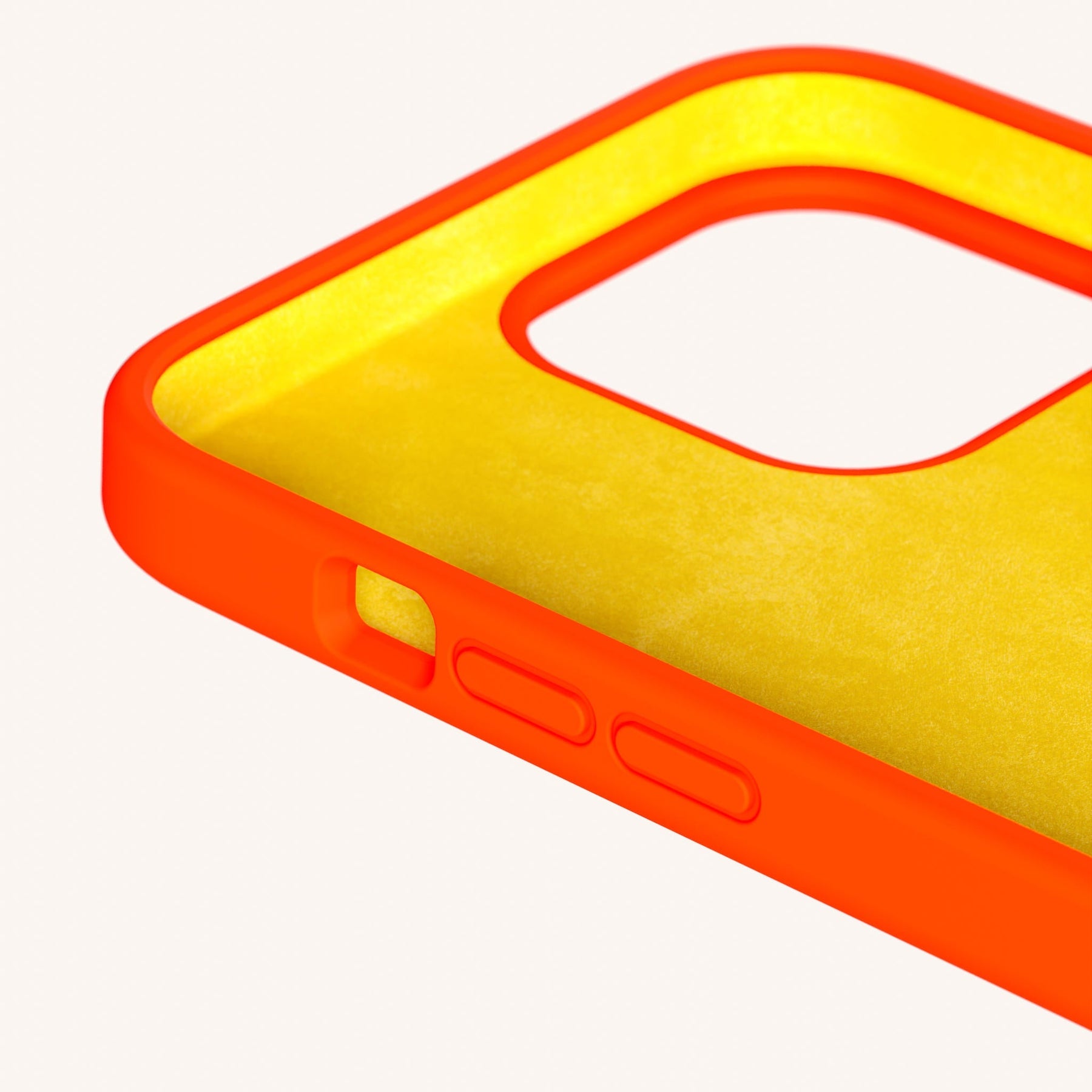 Phone Case with Eyelets in Neon Orange