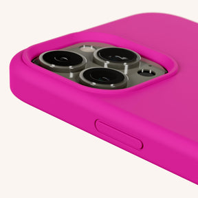 Phone Case with Eyelets in Power Pink