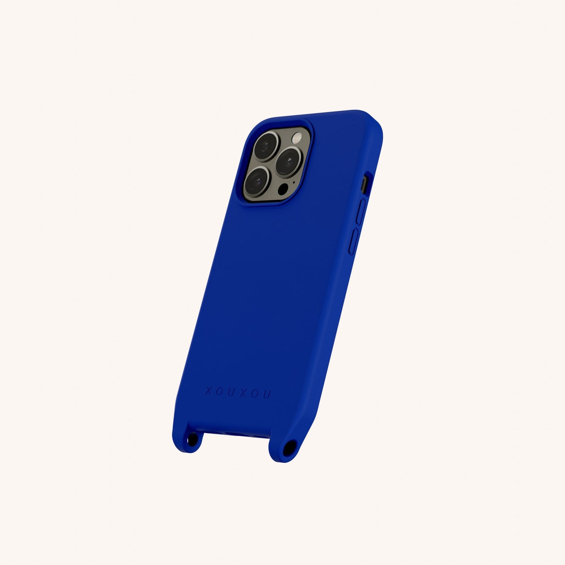 Phone Case with Eyelets in Blue