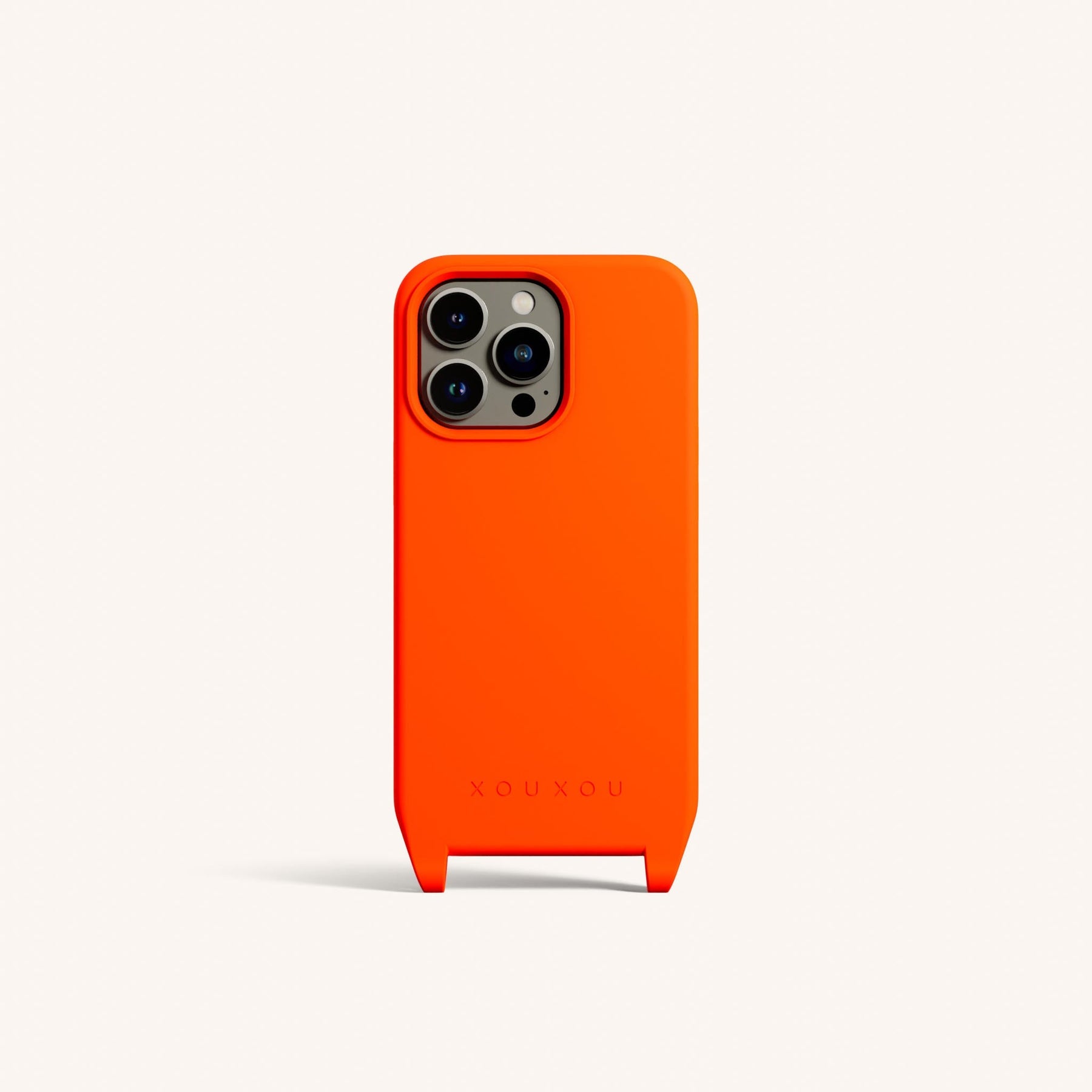 Phone Case with Eyelets in Neon Orange