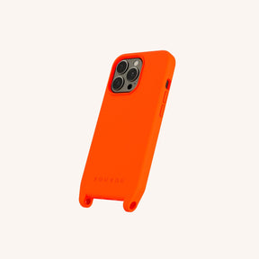 Phone Case with Eyelets in Neon Orange