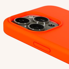 Phone Case with Eyelets in Neon Orange