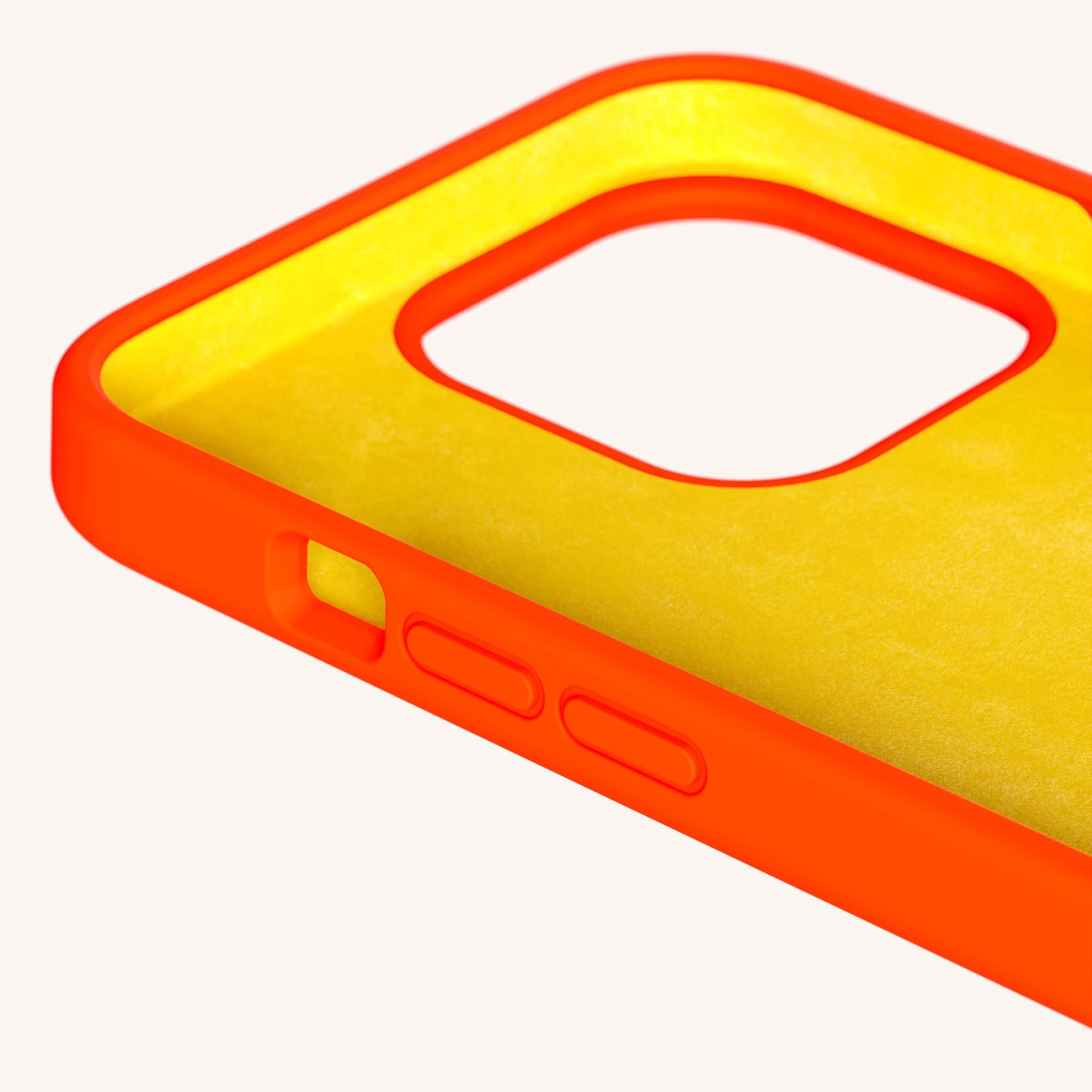 Phone Case with Eyelets in Neon Orange