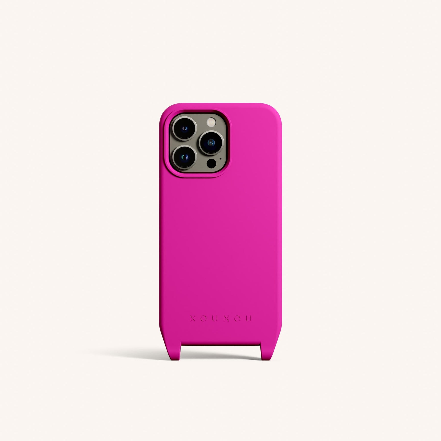 Phone Case with Eyelets in Power Pink