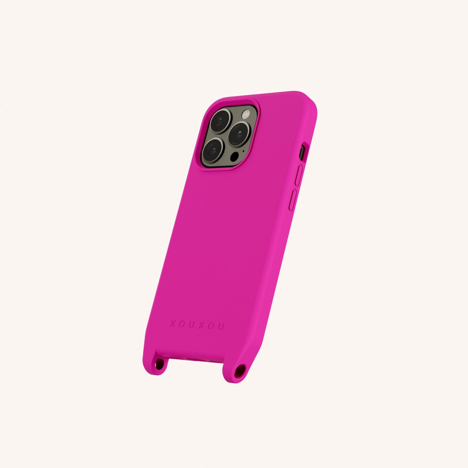 Phone Case with Eyelets in Power Pink