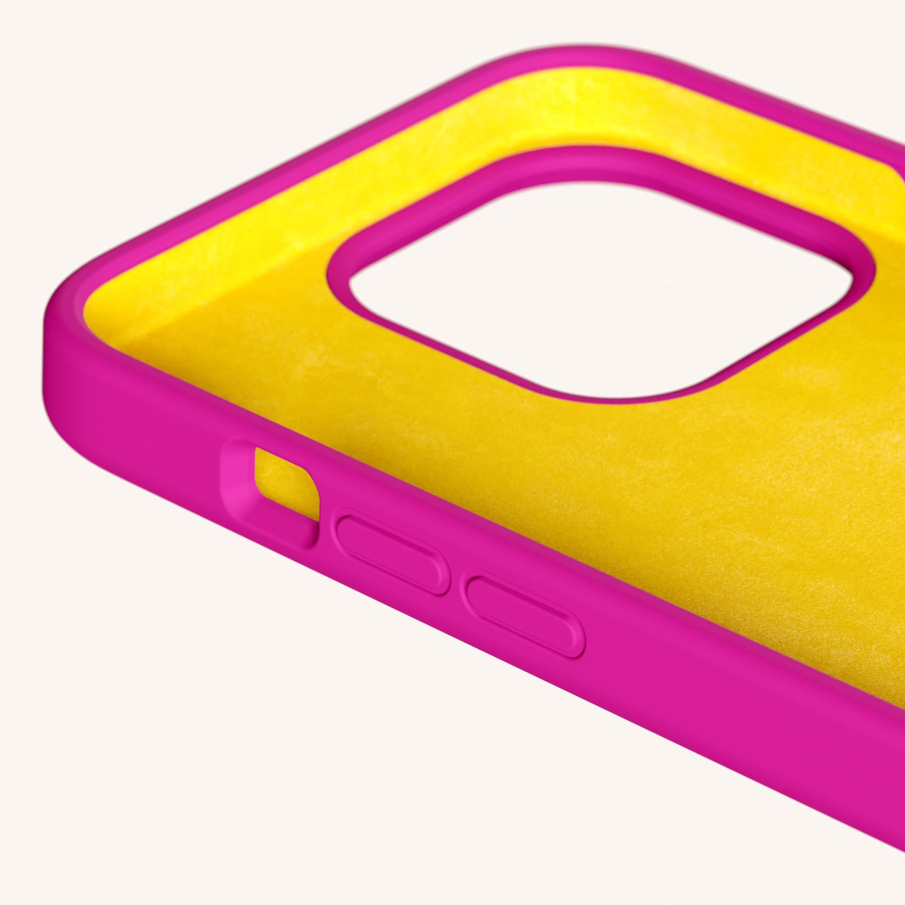 Phone Case with Eyelets in Power Pink