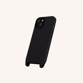 Phone Case with Eyelets in Black