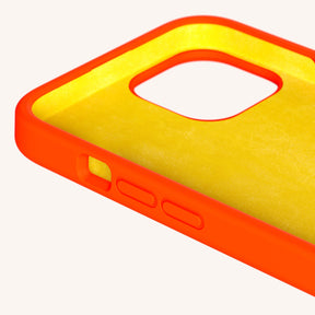 Phone Case with Eyelets in Neon Orange