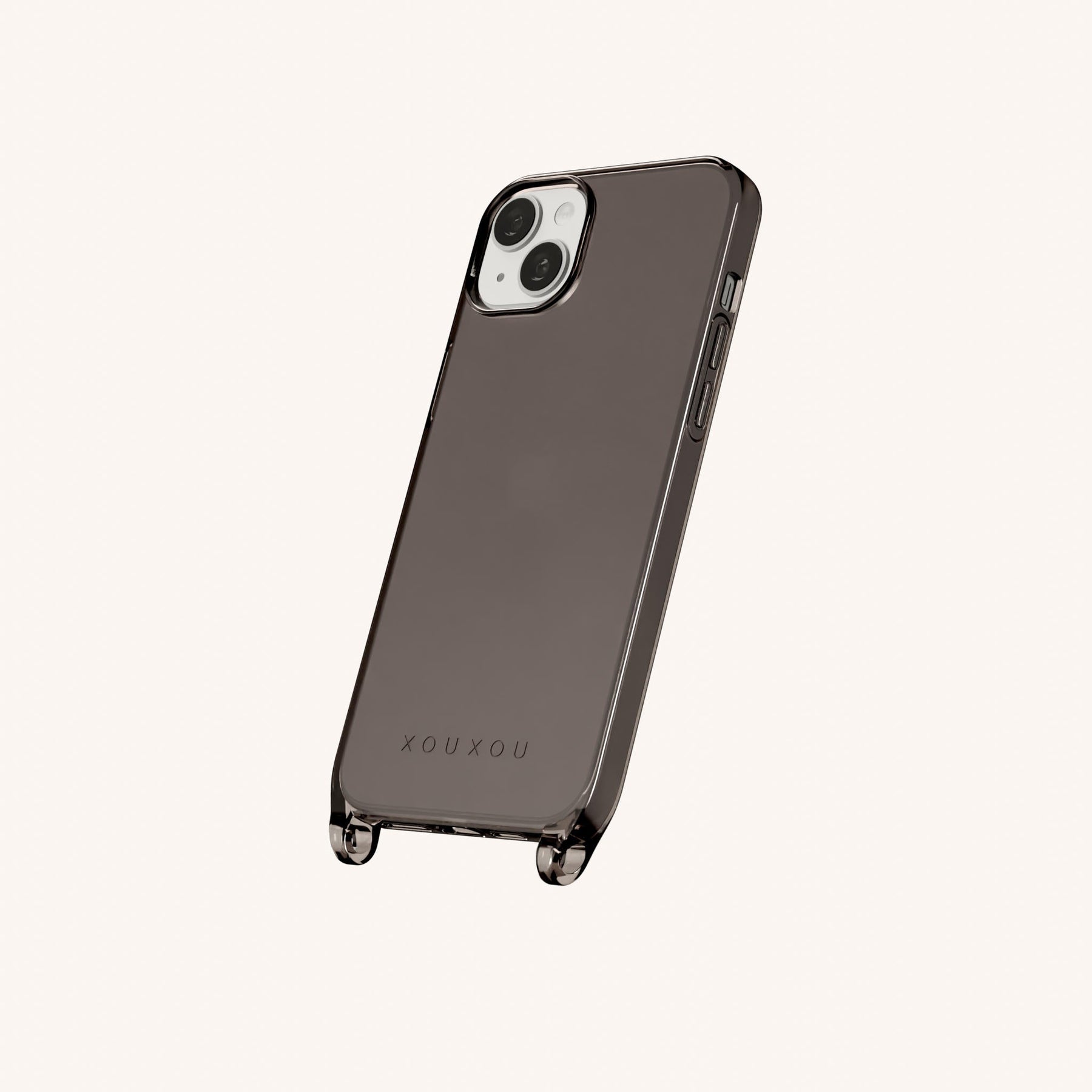 Phone Case with Eyelets in Ash Clear