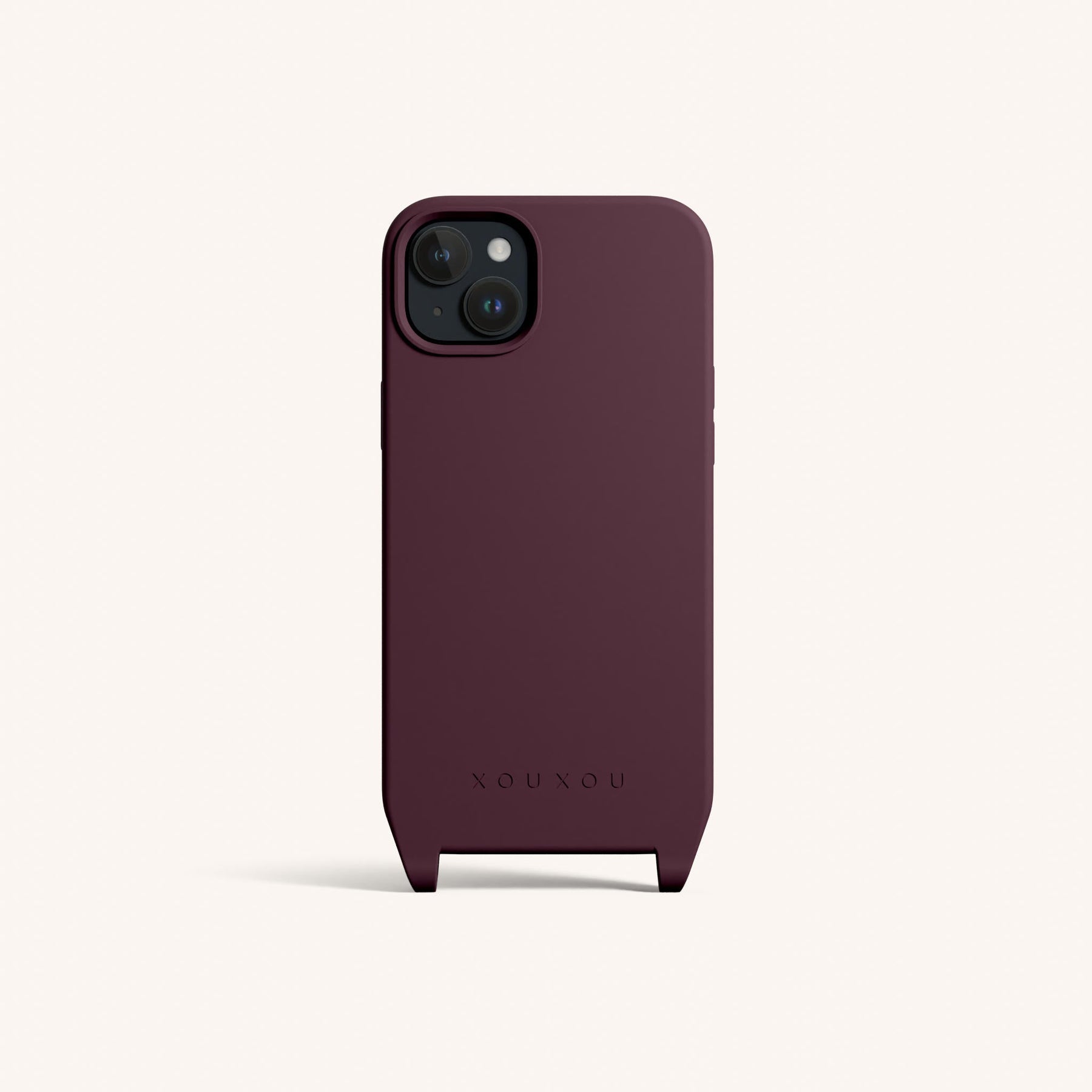 Phone Case with Eyelets in Burgundy