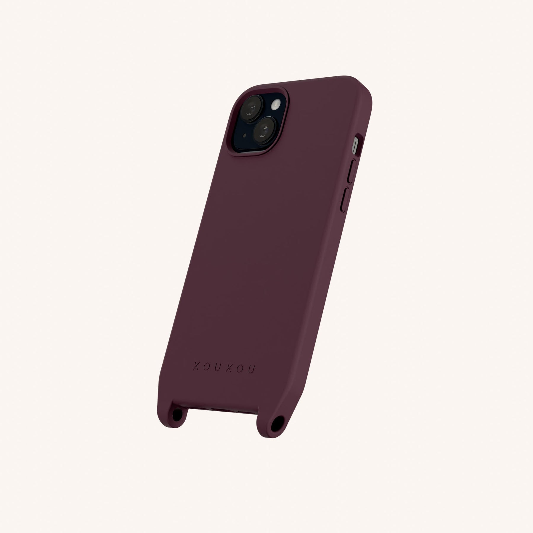 Phone Case with Eyelets in Burgundy