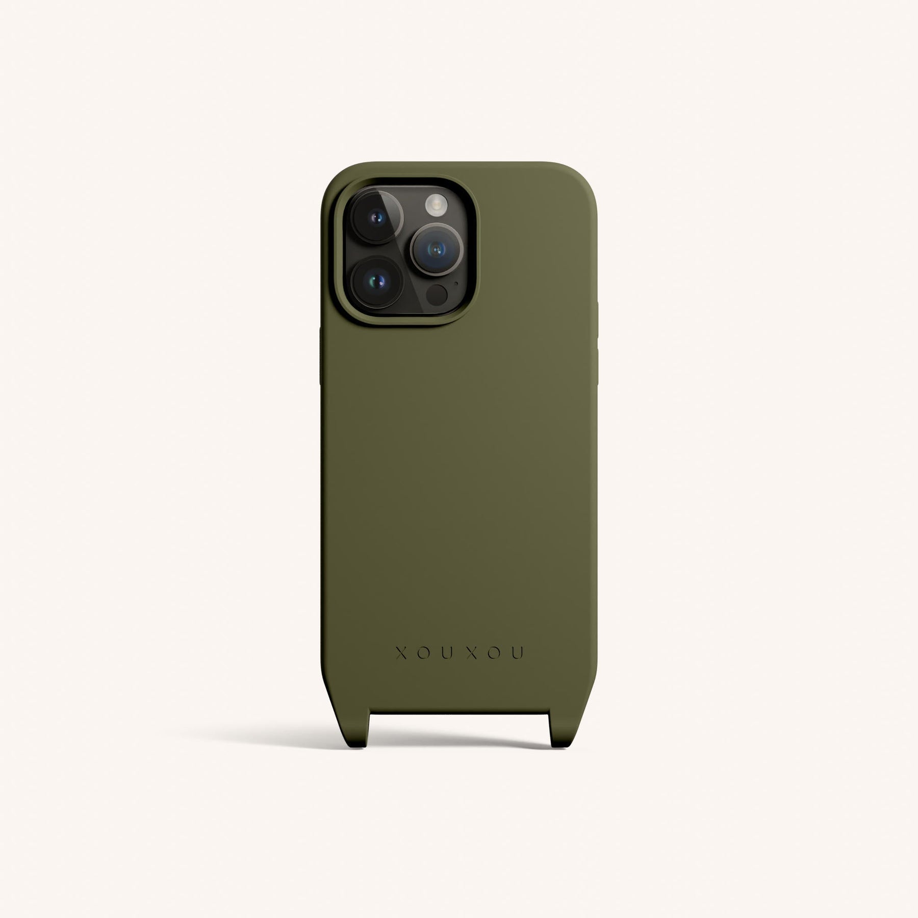 Phone Case with Eyelets in Moss