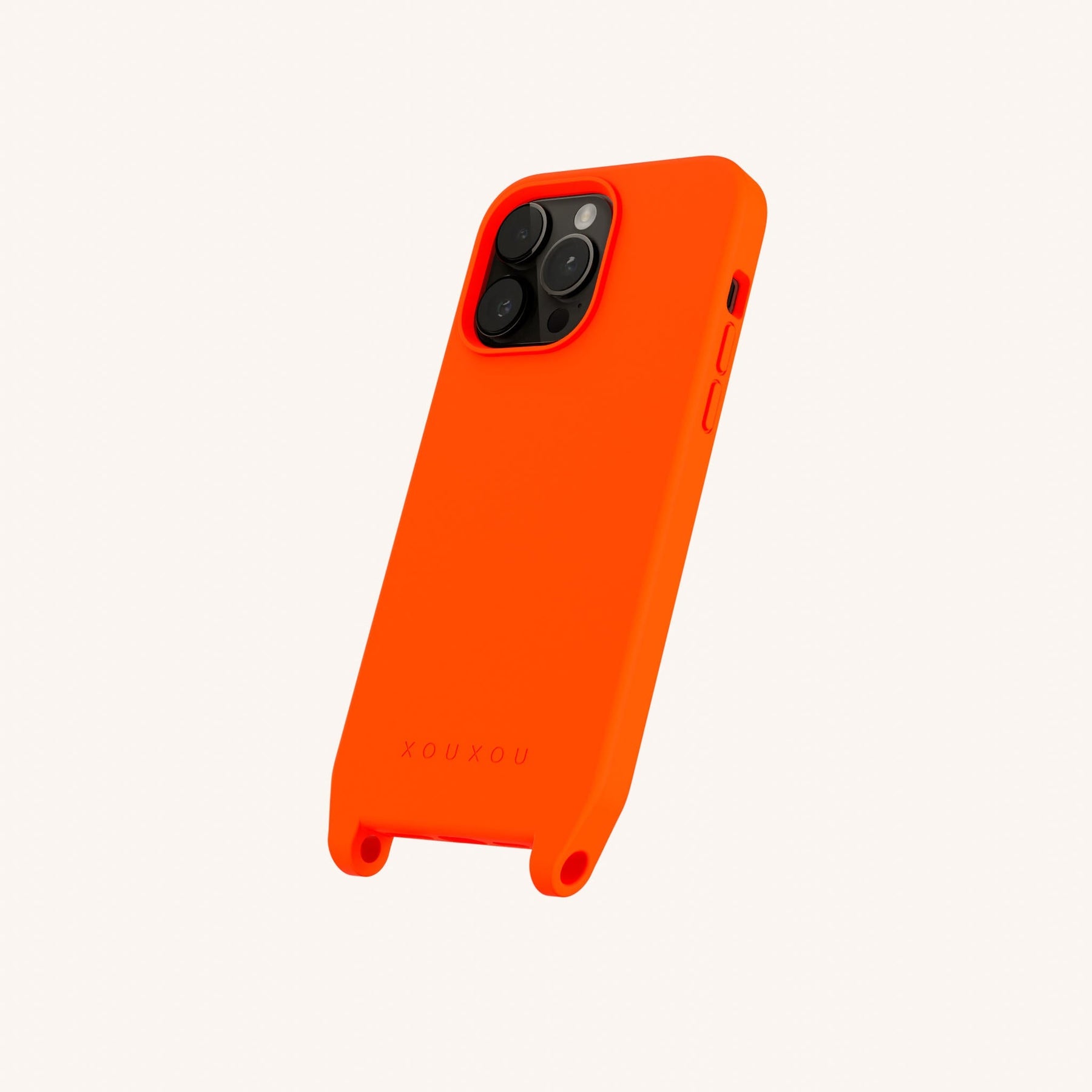 Phone Case with Eyelets in Neon Orange