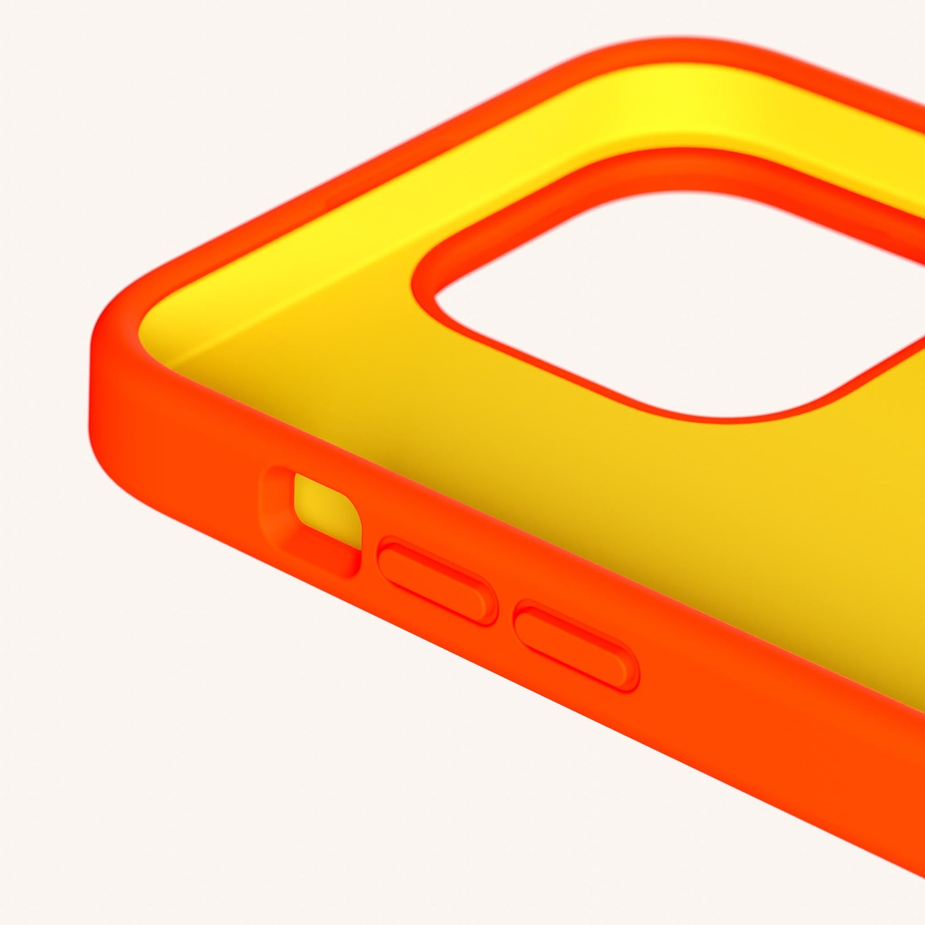 Phone Case with Eyelets in Neon Orange