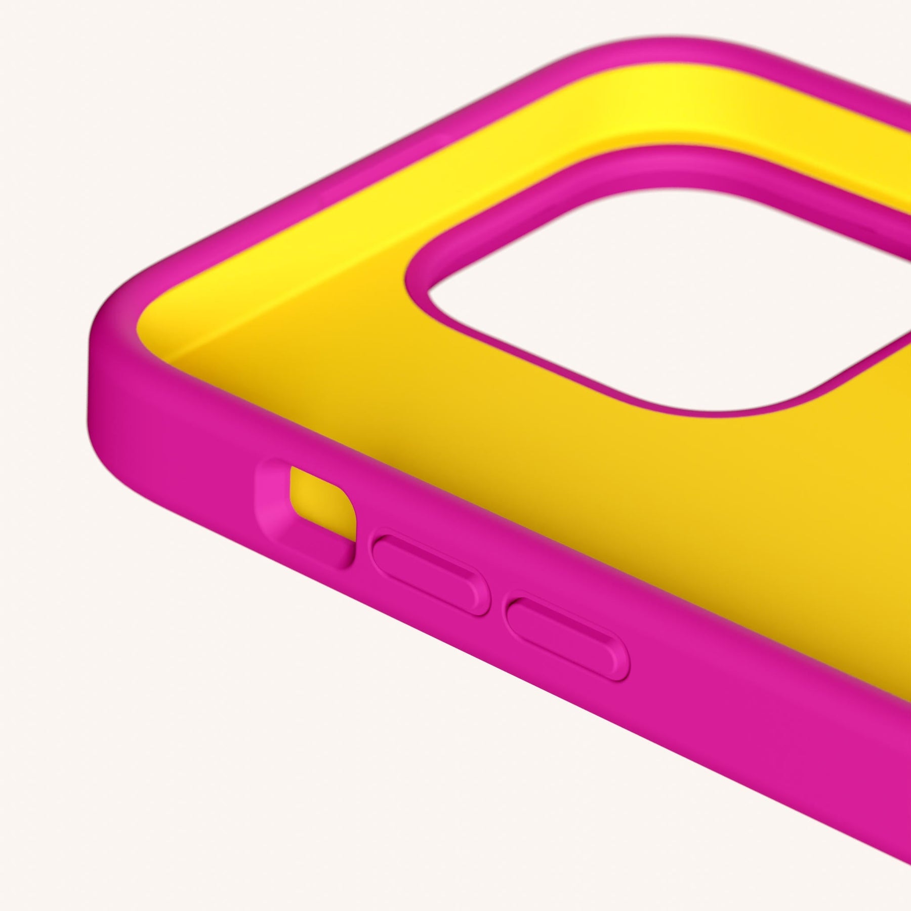 Phone Case with Eyelets in Power Pink