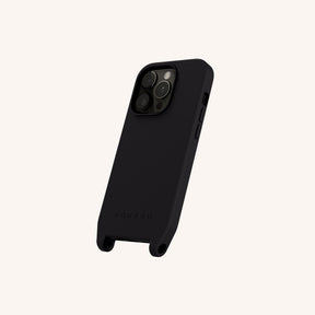 Phone Case with Eyelets in Black