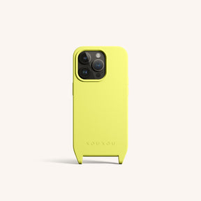 Phone Case with Eyelets in Limoncello