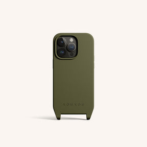 Phone Case with Eyelets in Moss